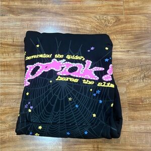 Sp5der P*NK V2 Hoodie Large